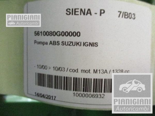 Pompa ABS | Suzuki Ignis M13A 2000 > 2003